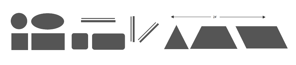 Available Sizable Shapes
